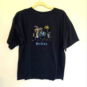 🌼VTG embroidered BELIZE cotton shirt